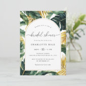 Invitation à la douche nuptiale verte (Debout devant)