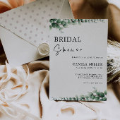 Invitation à la douche nuptiale verte