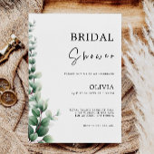 Invitation à la douche nuptiale verte