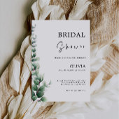 Invitation à la douche nuptiale verte