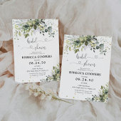 Invitation à la douche nuptiale verte