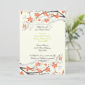 Invitation à la douche nuptiale verte au citron ve (Debout devant)