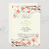 Invitation à la douche nuptiale verte au citron ve (Devant / Derrière)