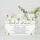 Invitation à la douche nuptiale verte avec Accents (Debout devant)