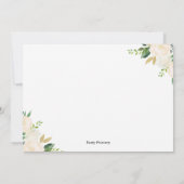 Invitation à la douche nuptiale verte avec Accents (Dos)