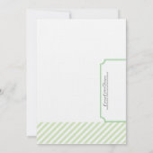Invitation à la douche nuptiale verte - Thé (Dos)