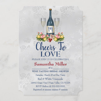 Invitation À La Douche Nuptiale Vin Ou Vin