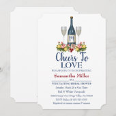 Invitation À La Douche Nuptiale Vin Ou Vin (Devant / Derrière)
