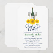 Invitation À La Douche Nuptiale Vin Ou Vin (Devant / Derrière)