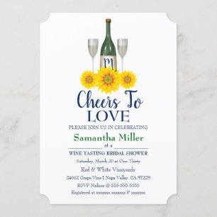 Invitation À La Douche Nuptiale Vin Ou Vin