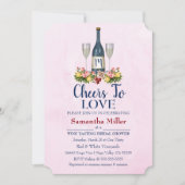 Invitation À La Douche Nuptiale Vin Ou Vin (Devant)