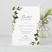 Invitation à la douche nuptiale vintage (Debout devant)