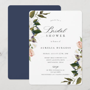 Invitation à la douche nuptiale vintage