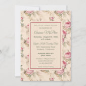 Invitation à la douche nuptiale Vintage (Devant)