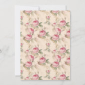 Invitation à la douche nuptiale Vintage (Dos)