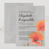 Invitation à la douche nuptiale Vintage (Devant / Derrière)