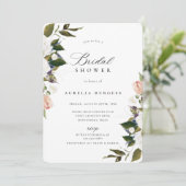 Invitation à la douche nuptiale vintage (Debout devant)