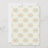 Invitation à la douche nuptiale vintage au ruban (Dos)