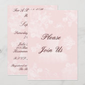 Invitation à la douche nuptiale Vintage Gardenia (Devant / Derrière)