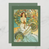 Invitation à la douche nuptiale Vintage Nouveau (Devant / Derrière)