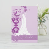 Invitation à la douche nuptiale| Violet (Debout devant)
