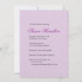 Invitation à la douche nuptiale| Violet (Dos)