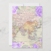 Invitation à la douche nuptiale violette (Dos)