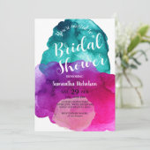 Invitation à la douche nuptiale violette (Debout devant)