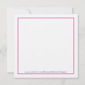 Invitation à la douche nuptiale violette et rose f (Dos)