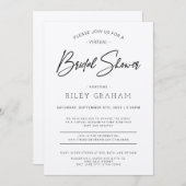 Invitation à la douche nuptiale virtuelle (Devant / Derrière)