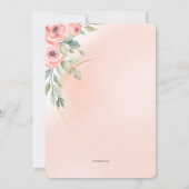 Invitation à la douche nuptiale virtuelle (Dos)