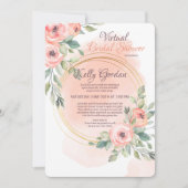 Invitation à la douche nuptiale virtuelle (Devant)