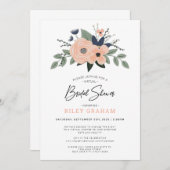 Invitation à la douche nuptiale virtuelle (Devant / Derrière)