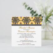 Invitation à la douche nuptiale Vivienne Damask (Debout devant)