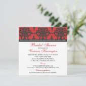 Invitation à la douche nuptiale Vivienne Damask (Debout devant)