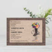 Invitation à la douche nuptiale Wire Barbed de Wes (Debout devant)