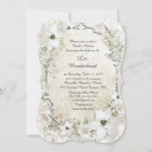 Invitation à la douche nuptiale,Wonderland hiverna (Devant)