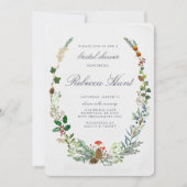 Invitation à la douche nuptiale Woodland d'hiver (Devant)