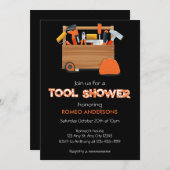 Invitation à la Douche Outils du Marié (Devant / Derrière)