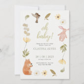 invitation à la douche pour bébé (Devant)