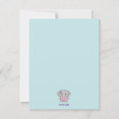 Invitation à la douche pour bébé (Dos)