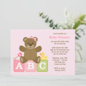 Invitation à la douche pour bébé (Debout devant)