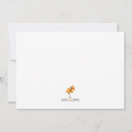 Invitation à la douche pour bébé (Dos)