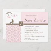 Invitation à la douche pour bébé (Devant / Derrière)