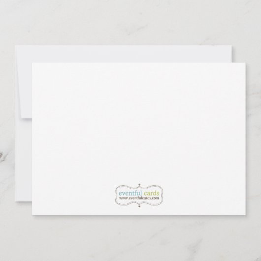 Invitation à la douche pour bébé de canard (Dos)