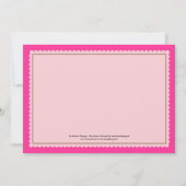 Invitation à la douche pour bébé de la famille Hed (Dos)