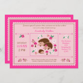 Invitation à la douche pour bébé de la famille Hed (Devant / Derrière)
