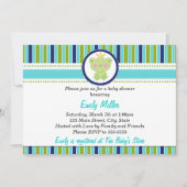 Invitation à la douche pour bébé de Prince Frog (Devant)