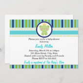 Invitation à la douche pour bébé de Prince Frog (Devant / Derrière)