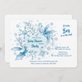 Invitation à la douche pour bébé d'hiver (Devant / Derrière)